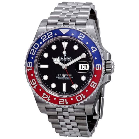 rolex gmt master ii black red price|blue black Gmt Master II.